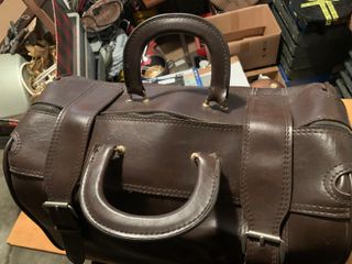 Borsa in cuoio marrone