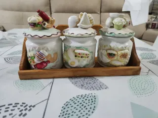 Set 3 Tarros Cocina Madera