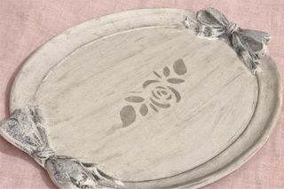 Vassoio ovale in legno Shabby Chic