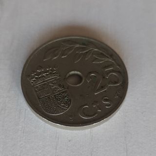 Moneda de 25 céntimos de la dictadura española