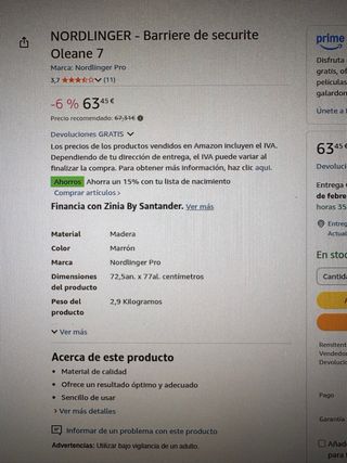 Barrera de seguridad madera