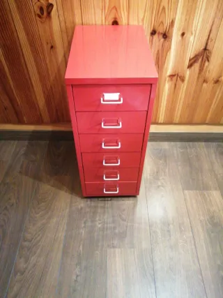 Cajonera Archivador Helmer Ikea Roja