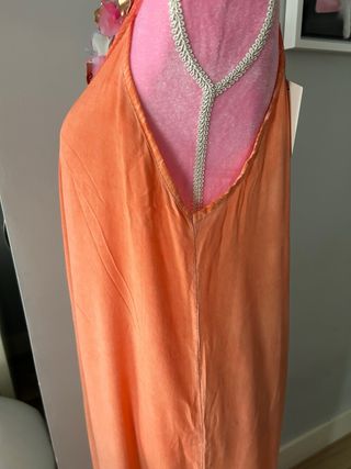 Mono lencero melocotón mujer