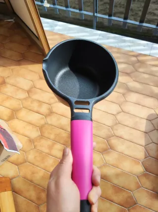 Tegame Alluminio 15cm Manico Rosa