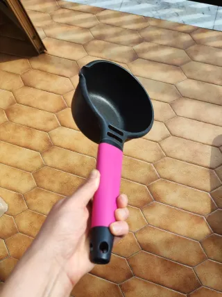 Tegame Alluminio 15cm Manico Rosa