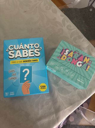 2 Juegos de mesa: ¿Cuánto Sabes? y ¡Saran Donga!