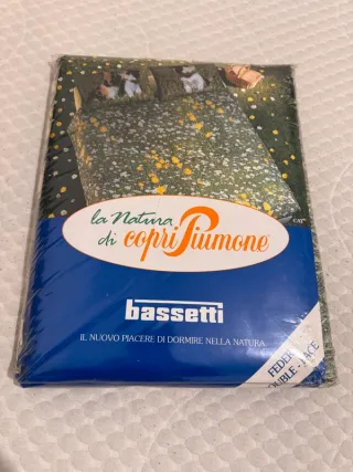 Copripiumone Bassetti + 2 Federe Gatti Prato