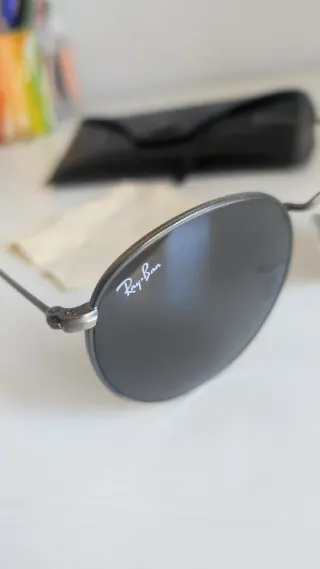 Gafas Ray Ban Round Metal Grises/Plata originales