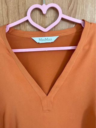 Blusa Max Mara Naranja Terracota
