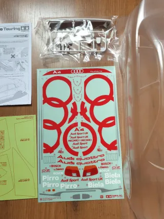 Carrocería Audi A4 quattro Tamiya TT01