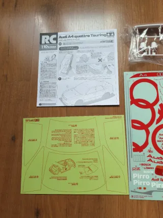 Carrocería Audi A4 quattro Tamiya TT01