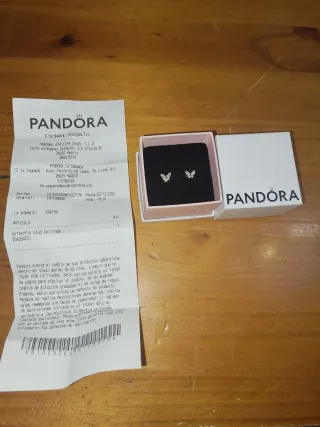 Pendientes Pandora Mariposa Brillantes