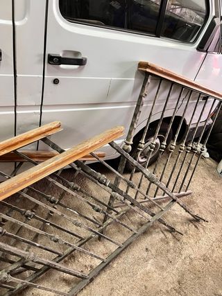 Barandillas forja y madera