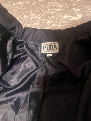 Chaqueta BMW acolchada naranja y negra