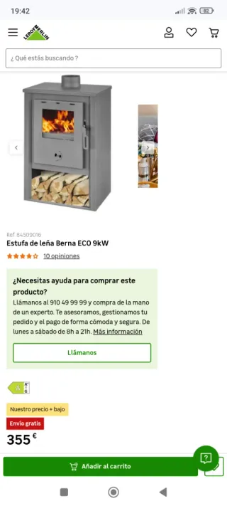 Estufa de leña nueva a estrenar