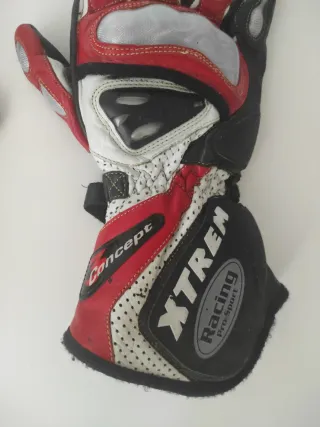 Guantes Moto XTREN Negros y Rojos