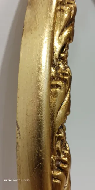 Marco Óvalo Pan de Oro 30x40