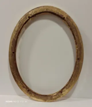 Marco Óvalo Pan de Oro 30x40