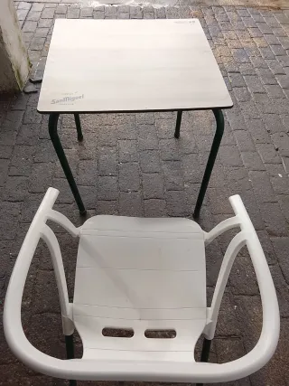 7 Mesas Hostelería y 25 Sillas San Miguel