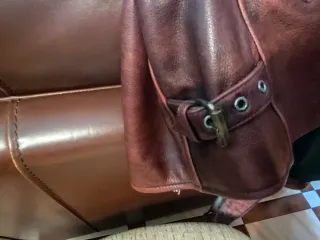 Cazadora Adolfo Domínguez Cuero Marrón Talla L