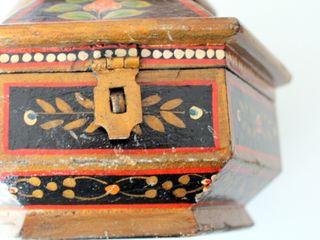 Caja Octogonal India Vintage Madera