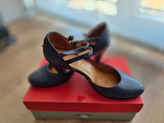 Zapato salón Hispanitas azul T.40