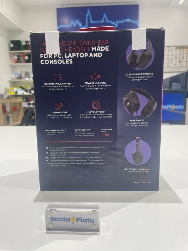 Cascos Gaming Trust Zirox Ligeros Multiplataforma