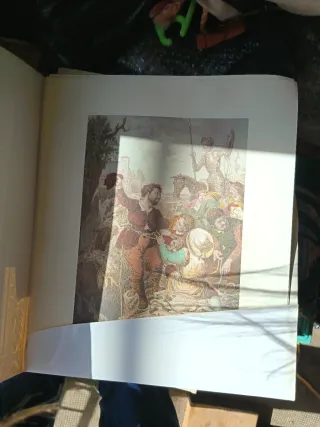 Grabado de Don Quijote edición facsimil