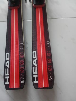 Esquís Head con bastones