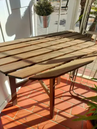 Conjunto de mesa y silla exterior Ikea