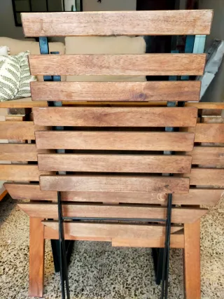 Conjunto de mesa y silla exterior Ikea