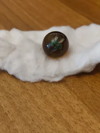 Biglia Vetro Pokemon Scyther #123 Vintage