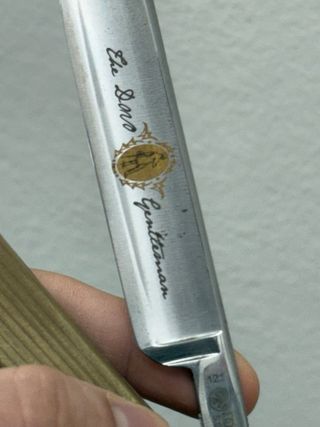 Lama barba barbiere Dovo Gentleman manico legno