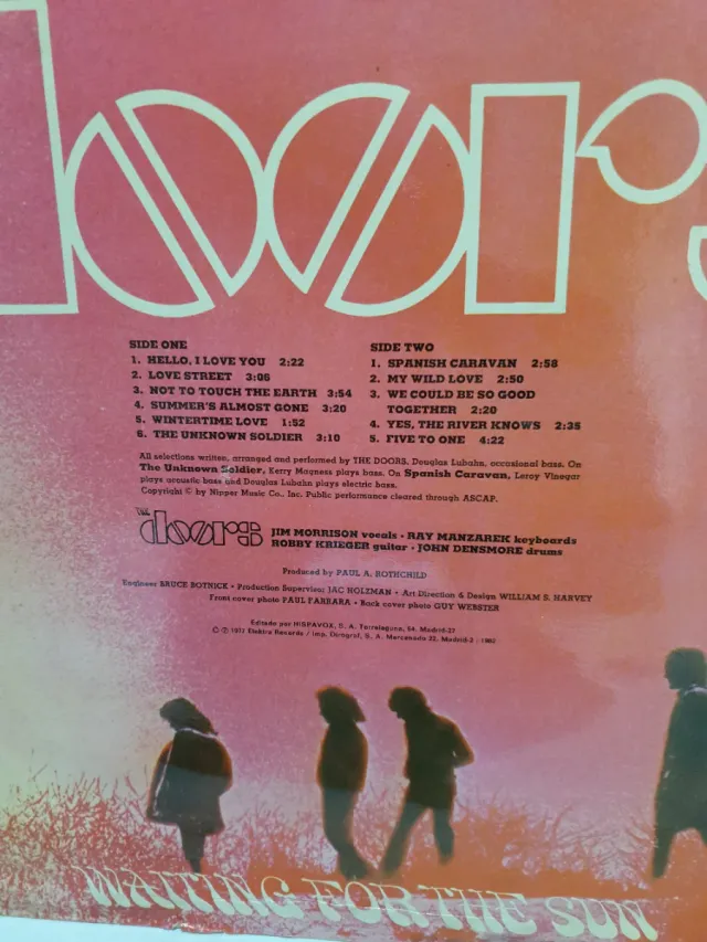 LP The Doors Waiting For The Sun 1982