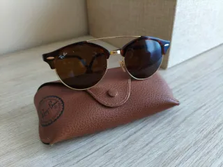 Gafas de sol Ray-Ban Clubmaster Marrones y Doradas