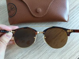 Gafas de sol Ray-Ban Clubmaster Marrones y Doradas