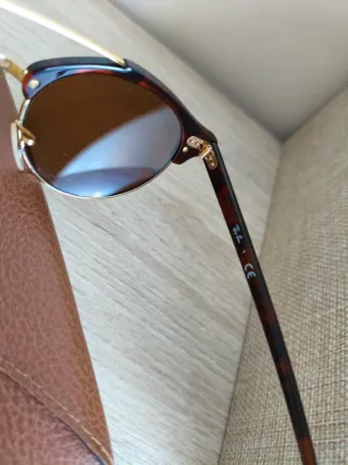 Gafas de sol Ray-Ban Clubmaster Marrones y Doradas