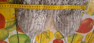 Abito scintillante argento