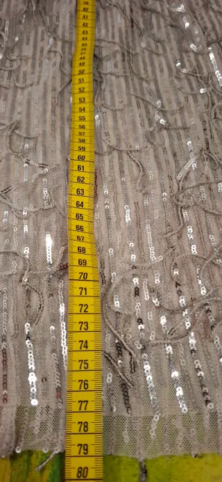 Abito scintillante argento