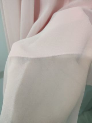 Vestido palabra de honor rosa palo S