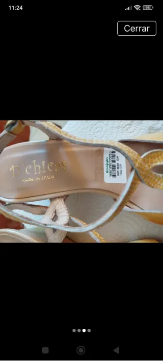 Sandalias D'Chicas Piel Doradas