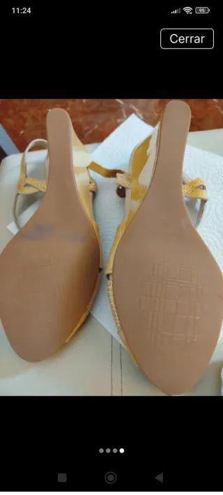 Sandalias D'Chicas Piel Doradas