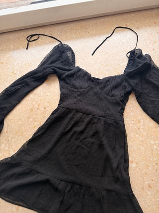 Vestido negro H&M manga larga
