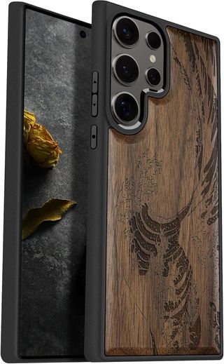 FUNDA SAMSUNG S25 ULTRA Carveit Madera Nogal-Ola