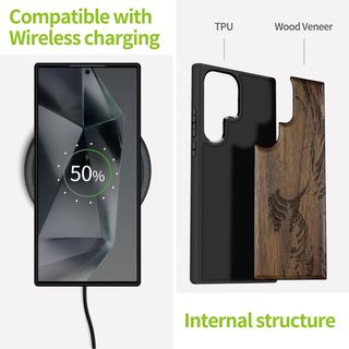 FUNDA SAMSUNG S25 ULTRA Carveit Madera Nogal-Ola