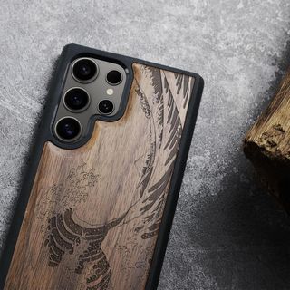 FUNDA SAMSUNG S25 ULTRA Carveit Madera Nogal-Ola