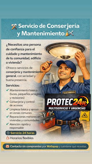 MULTISERVICIOS, mantenimiento y limpieza 24h