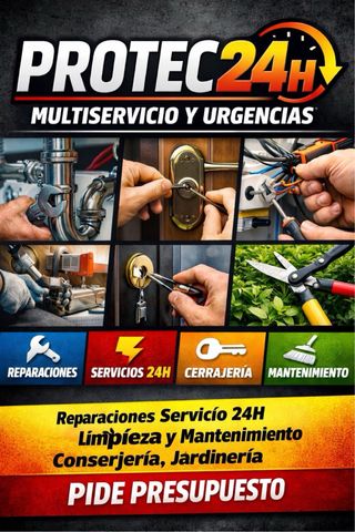 MULTISERVICIOS, mantenimiento y limpieza 24h