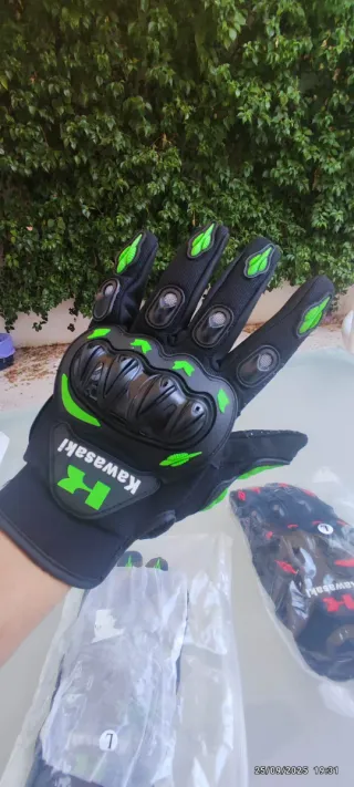 Guantes Moto Kawasaki Talla XL, L y M