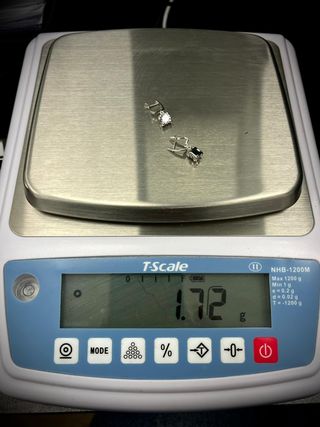 Pendientes Oro Blanco 18K 1,72gr